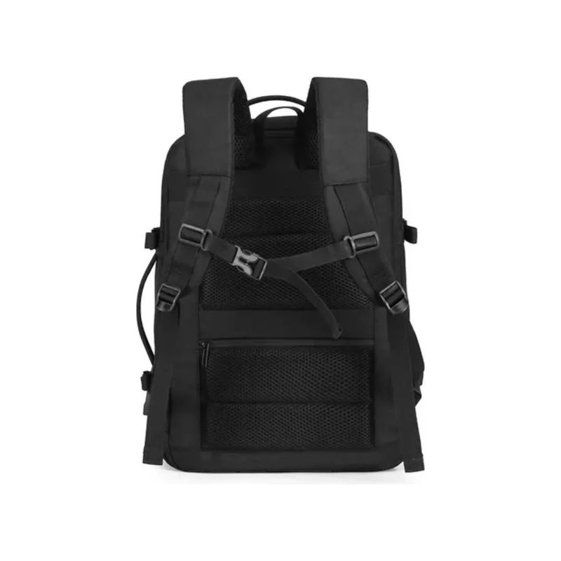 GENERICO - Mochila Ampliable De Gran Capacidad Viaje Notebook Color Gris