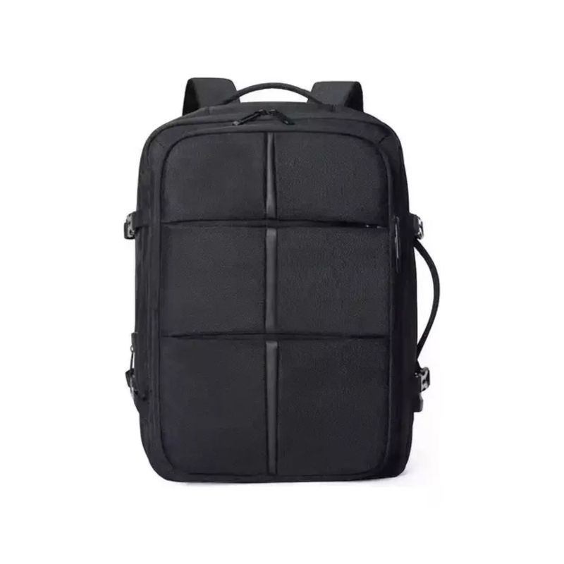 GENERICO - Mochila Ampliable De Gran Capacidad Viaje Notebook Color Negro