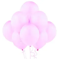 GENERICO - 12 Globos Pastel Látex Fucsia