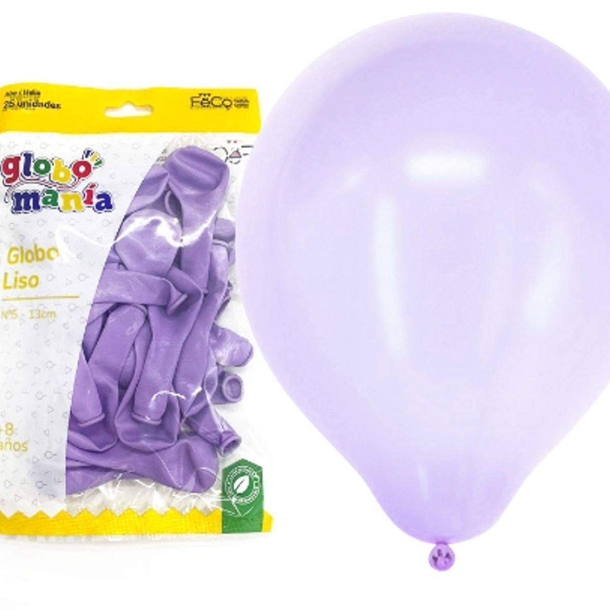 GENERICO - Globo 5 Pastel Morado X25