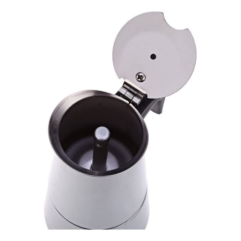 GENERICO - Cafetera Italiana Espresso Maker 9 Tazas Italiana Plateada
