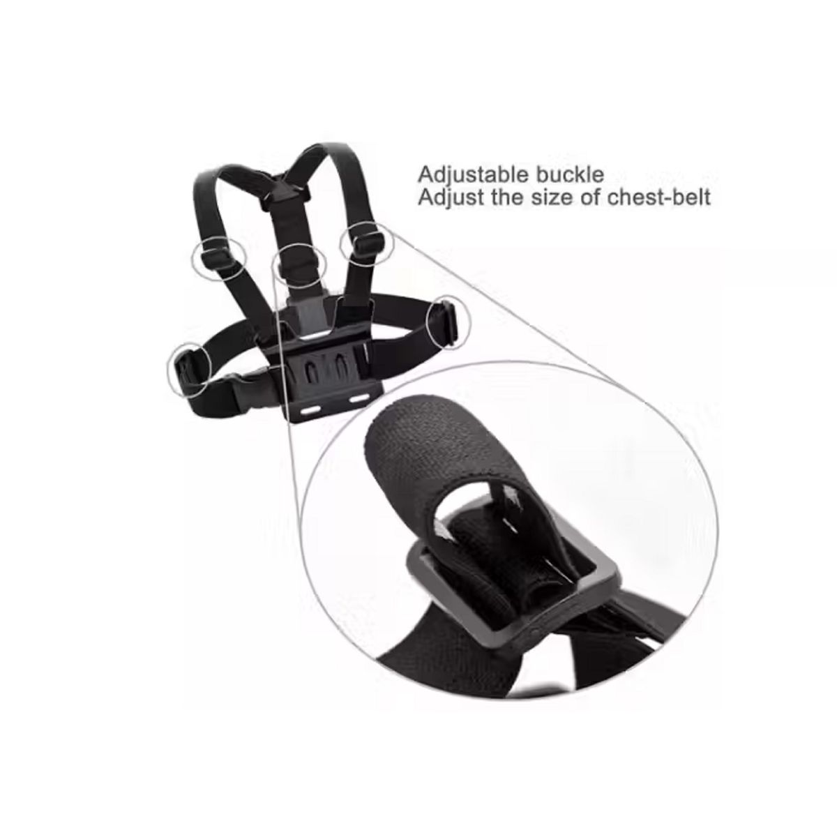 GENERICO - Soporte Celular Ajustable Kit Arnes De Pecho Correa Selfie