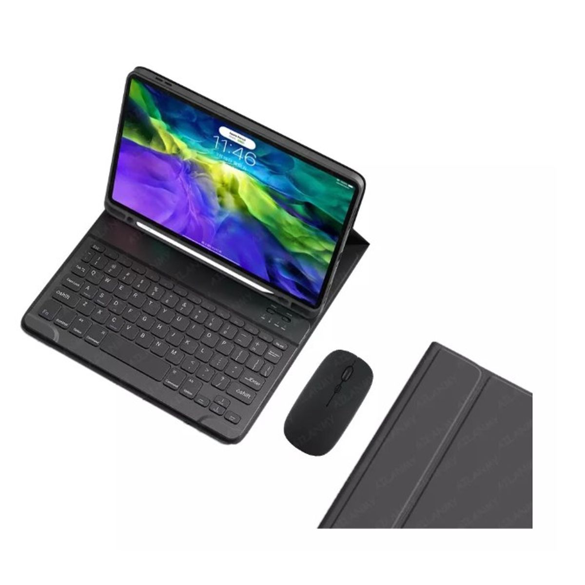 GENERICO - Funda Con Teclado Y Mouse Para iPad Pro 11 4ª 3ª 2ª Gen Negro