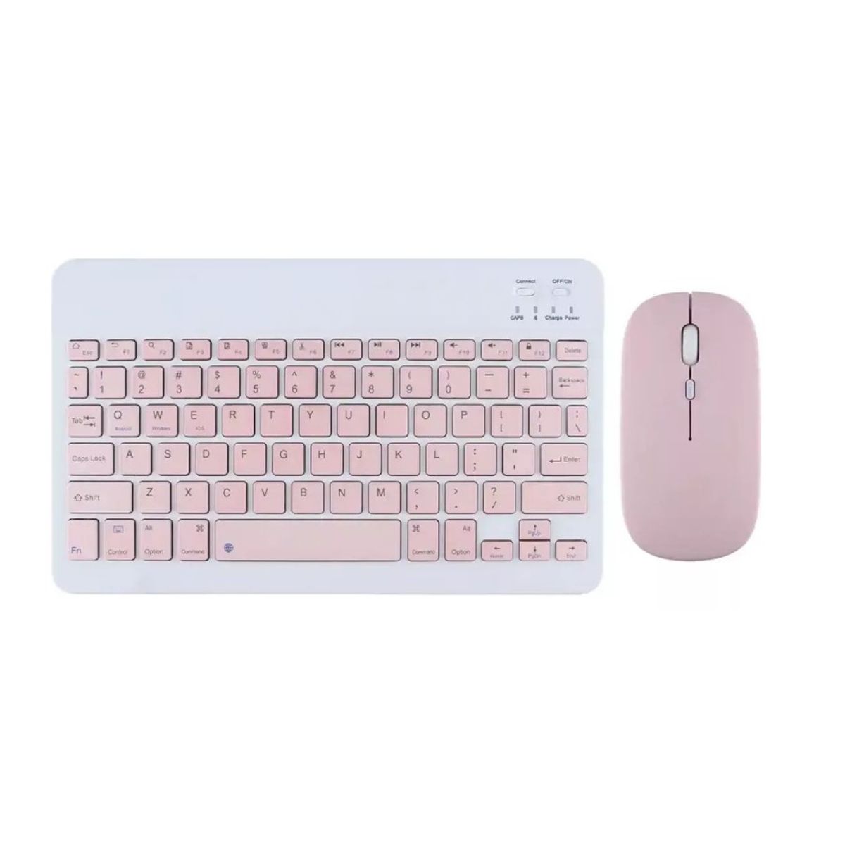 GENERICO - Teclado Con Mouse Para iPad Tablet Tv Rosa.