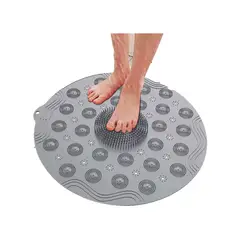 GENERICO - Alfombra De Baño Antideslizante Con Cepillo Para Pies