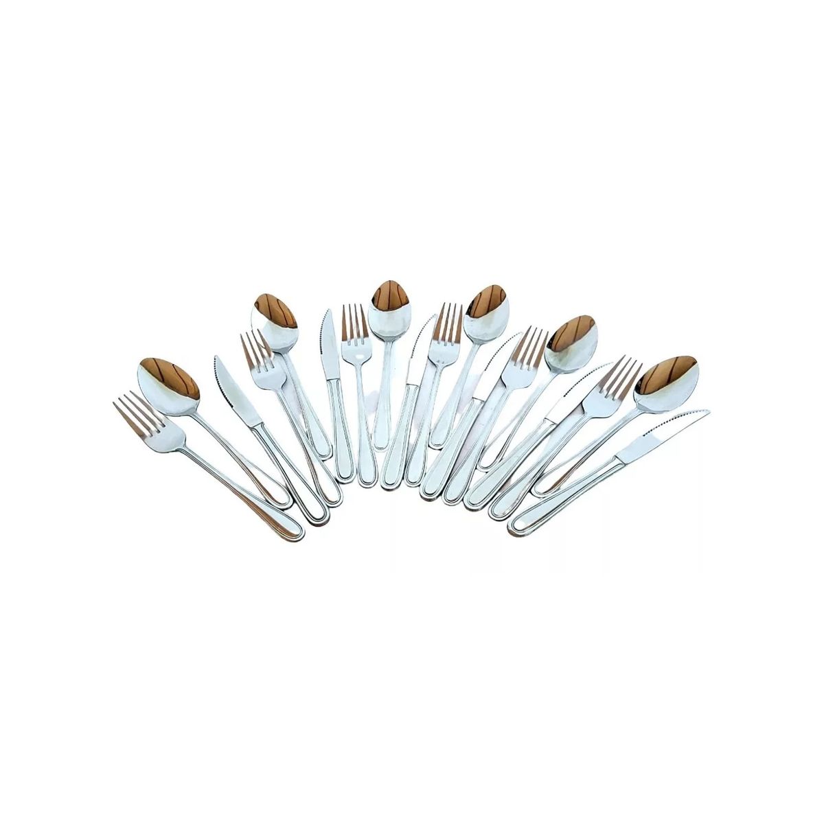 GENERICO - Pack 6 Tenedores+6 Cuchillos Mesa+cuchara Sopa Ac.inoxidable