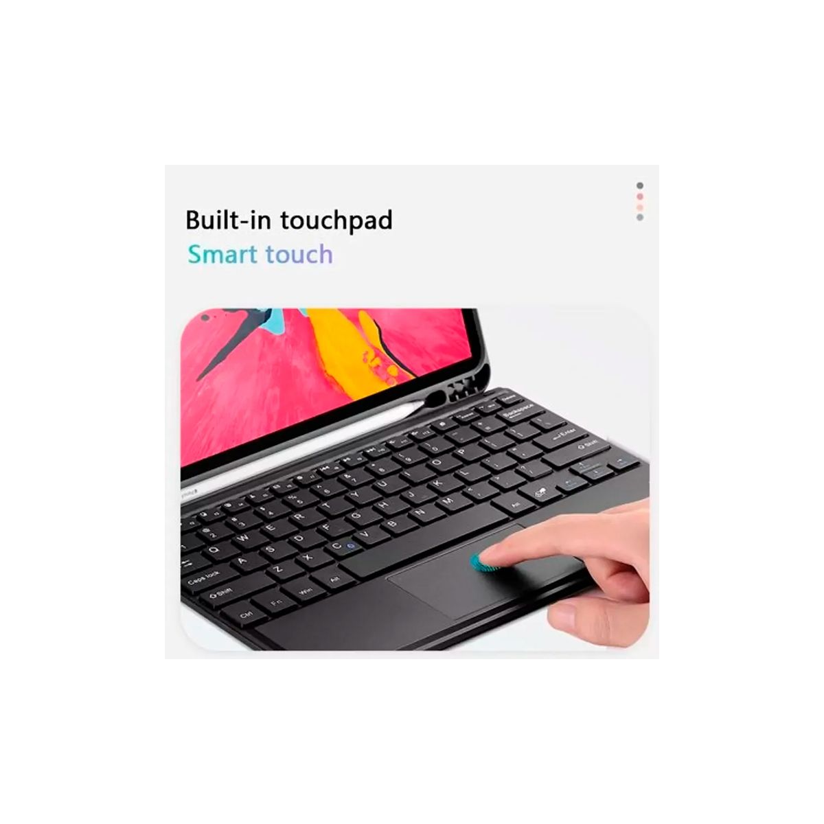 GENERICO - Funda Para iPad Air 10.9 4ta 5ta + Teclado Español Touchpad