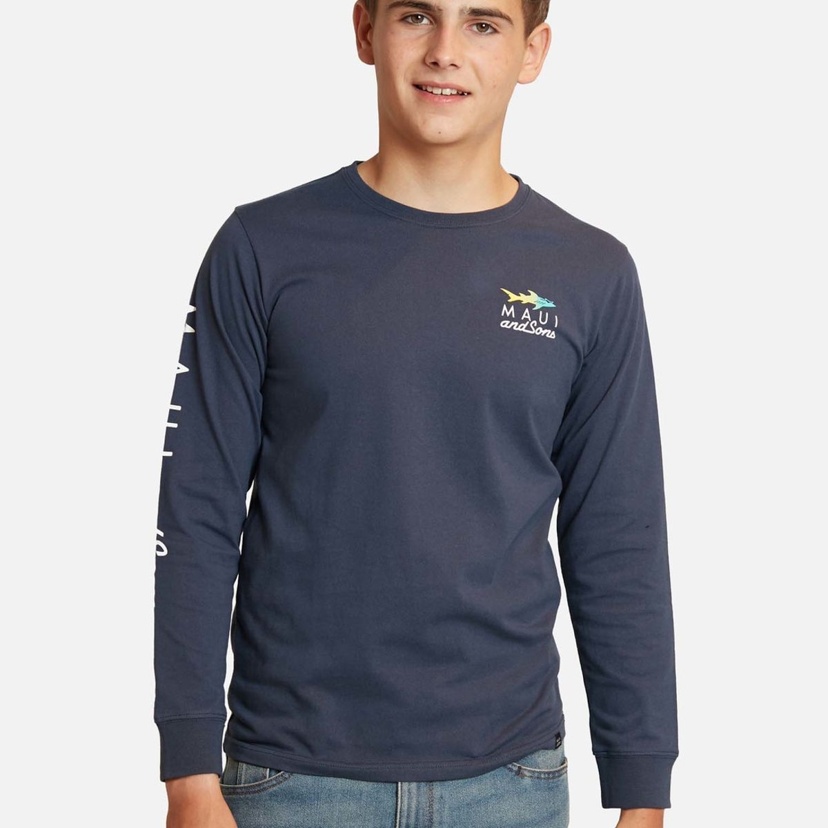 MAUI AND SONS - Polera Exonir Azul Marino Infantil Maui And Sons