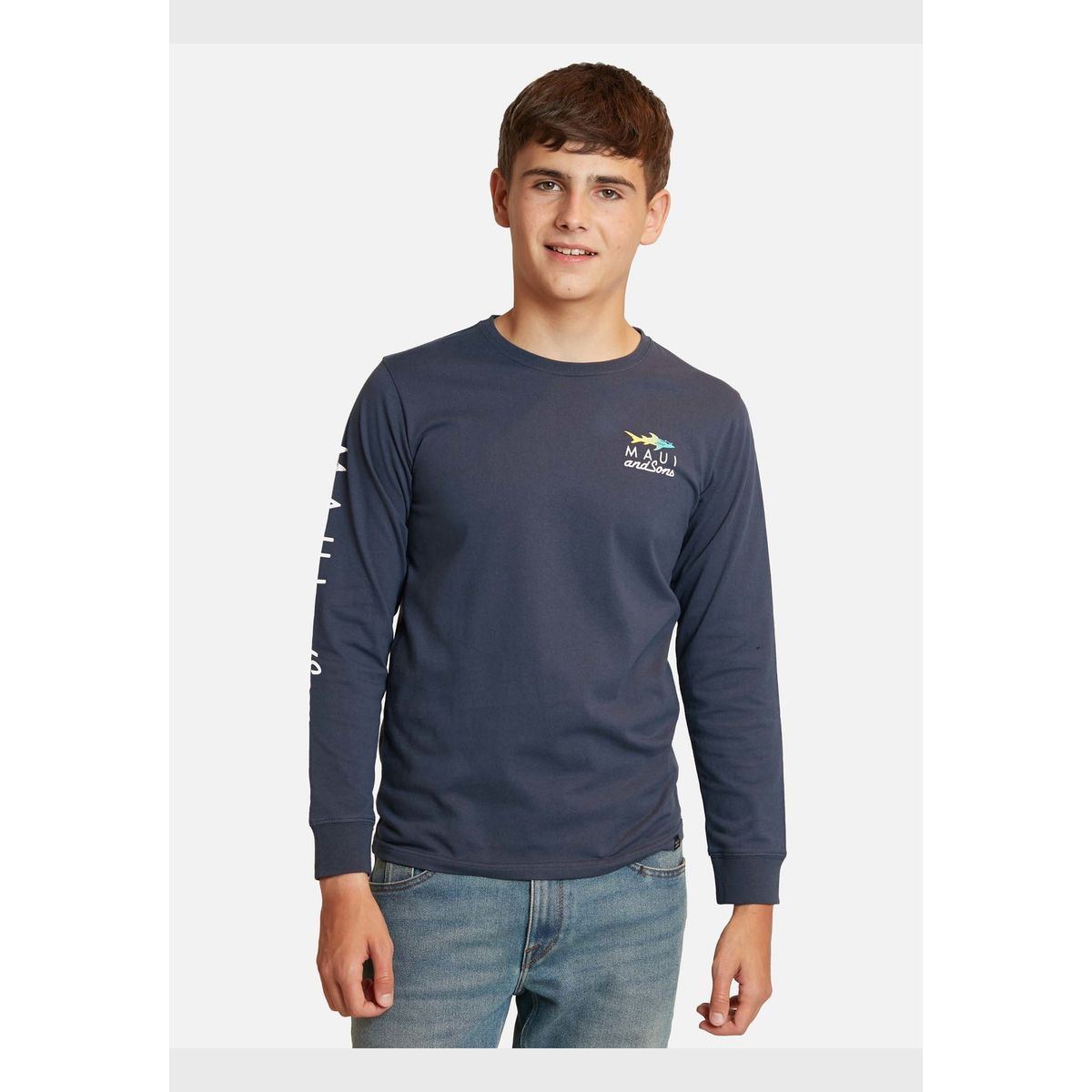 MAUI AND SONS - Polera Exonir Azul Marino Infantil Maui And Sons