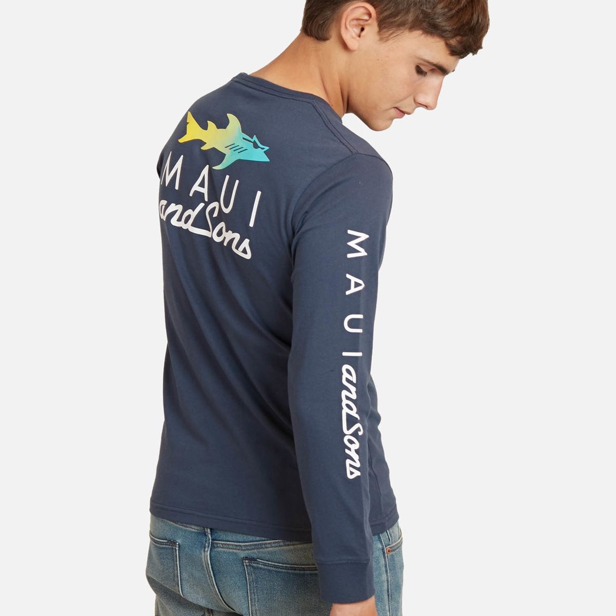 MAUI AND SONS - Polera Exonir Azul Marino Infantil Maui And Sons