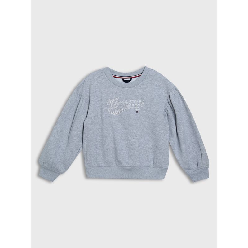 TOMMY HILFIGER - POLERÓN CON MANGAS AGLOBADAS GRIS TOMMY HILFIGER