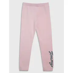 TOMMY HILFIGER - JOGGER CON LOGO Y BAJOS ELASTICOS ROSADO