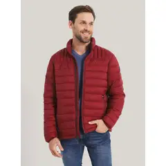 TOMMY HILFIGER - Parka Weight Quilted Rojo