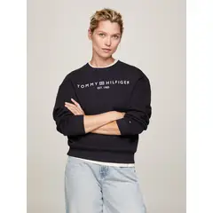 TOMMY HILFIGER - POLERÓN MODERN CON LOGO AZUL