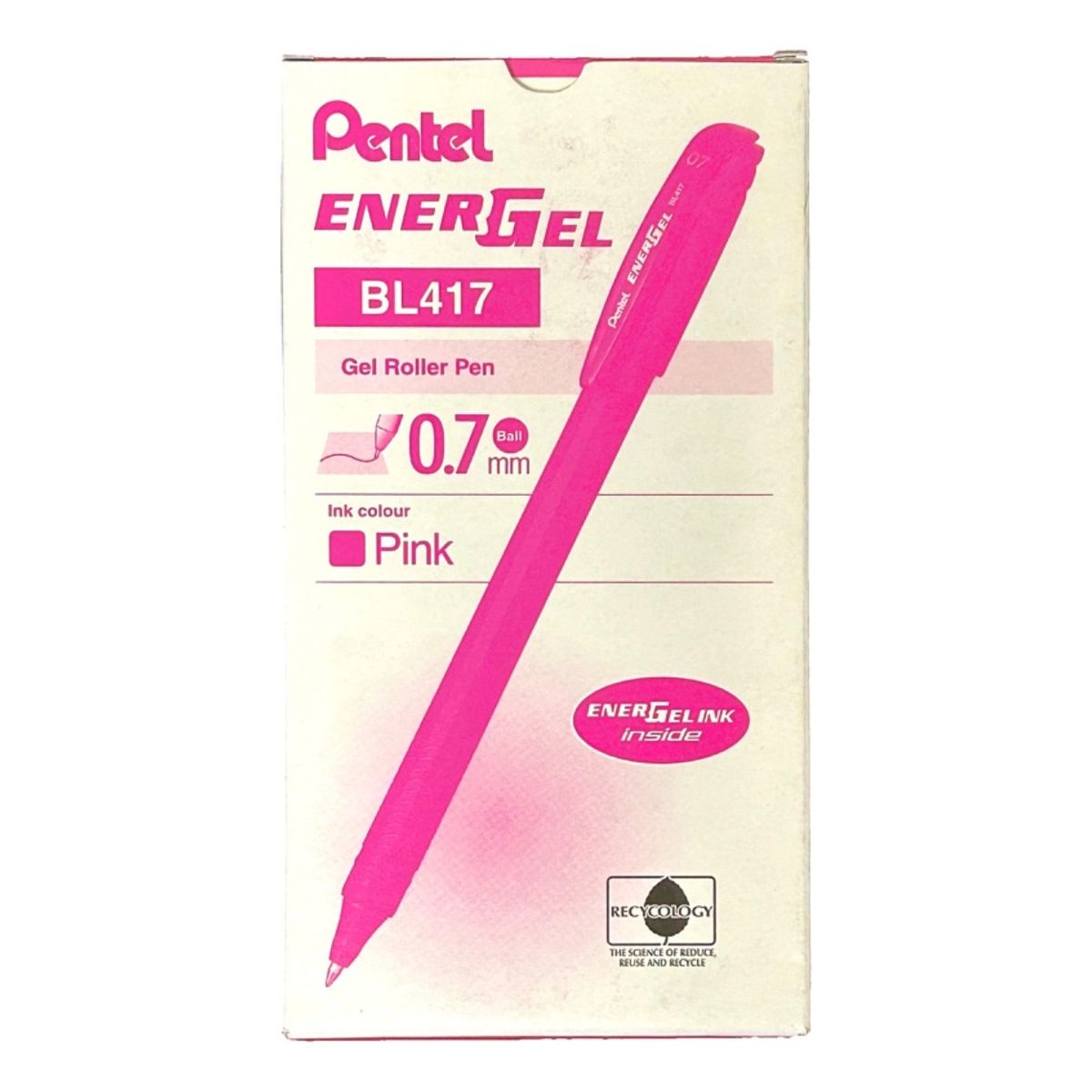 PENTEL - Roller  Lapiz Gel Pentel Makkuro 07mm Rosado - 12un