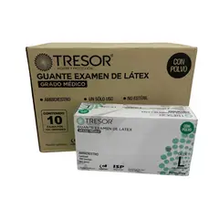 REUTTER - Pack 10 Cajas Guantes Látex Tresor - Talla L