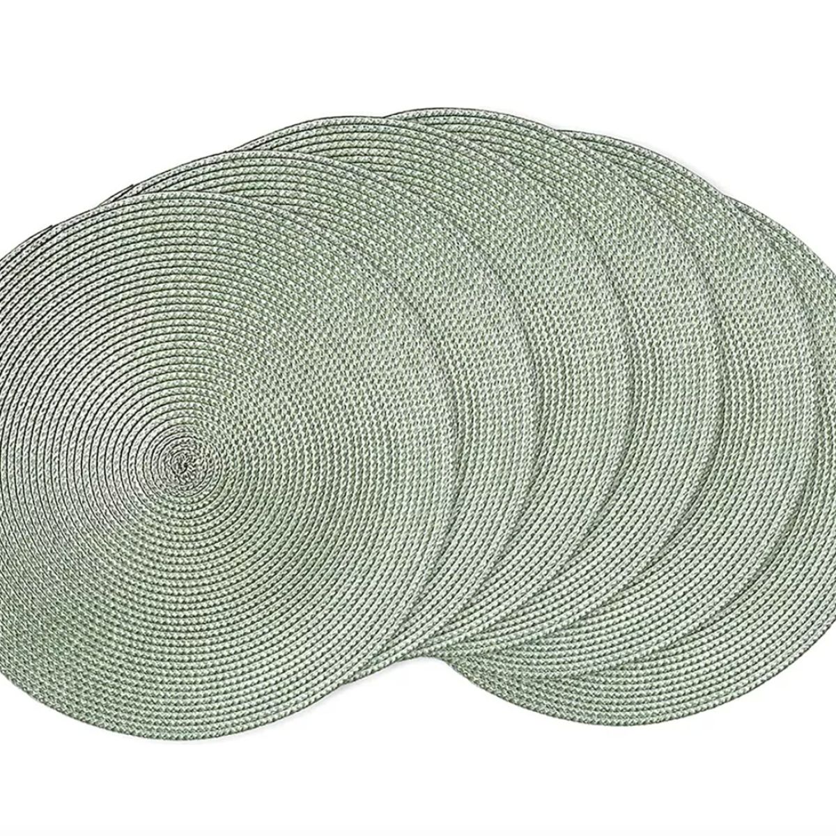 GENERICO - Set De 6 Individuales Redondos Trenzados 38 Cm