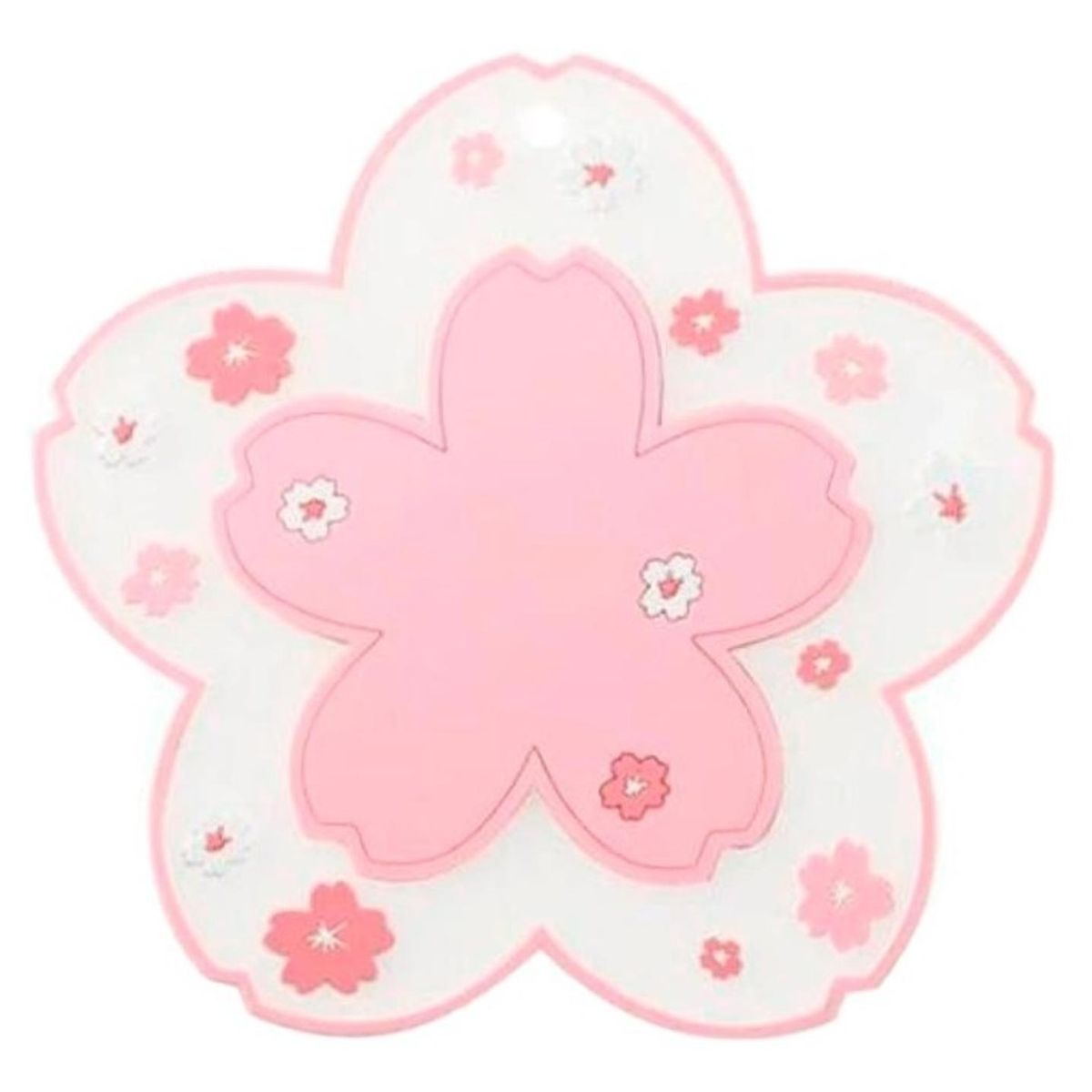 GENERICO - Porta Vaso Hoja De Sakura Kawaii Cute Posavasos Silicona