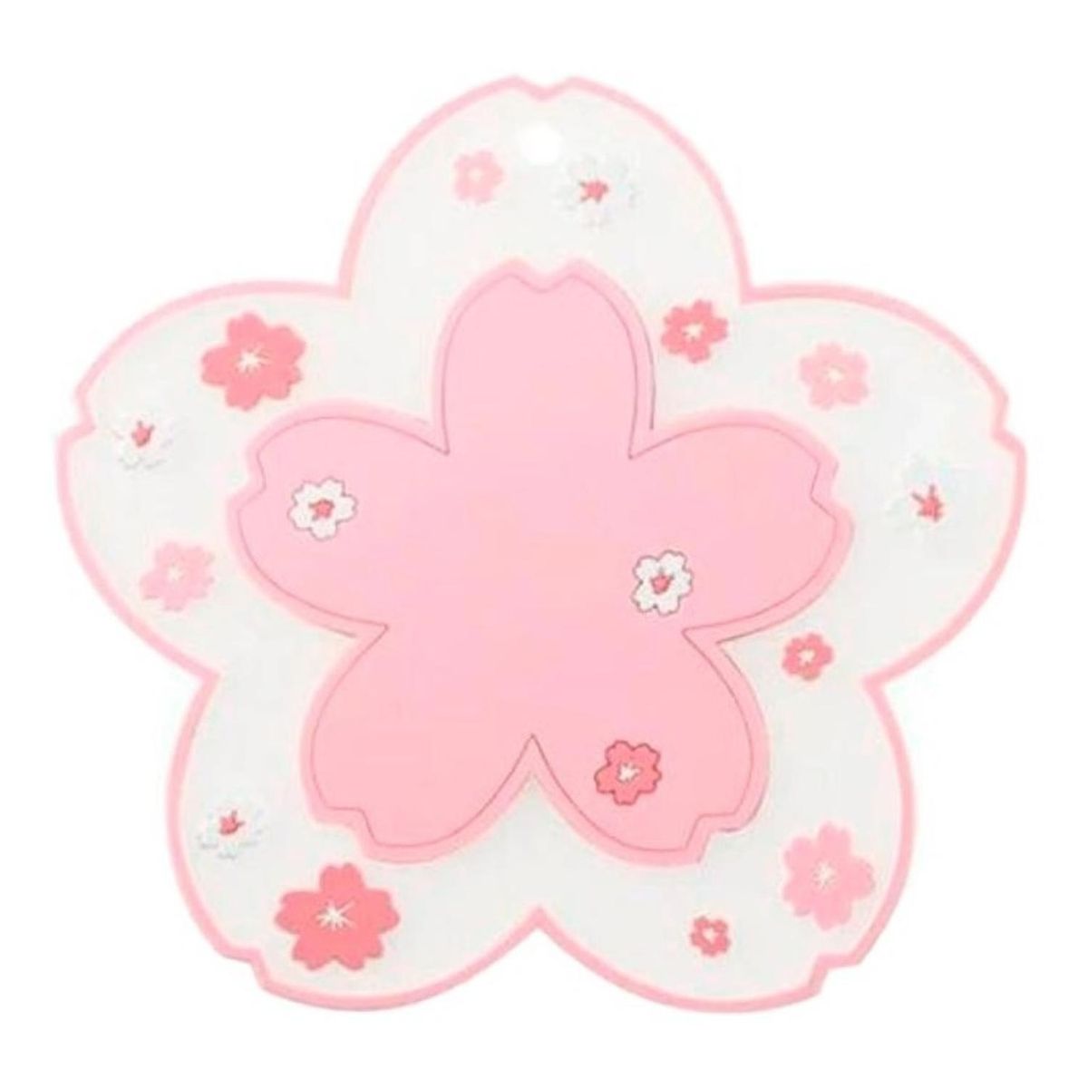 GENERICO - Porta Vaso Hoja De Sakura Kawaii Cute Posavasos Silicona