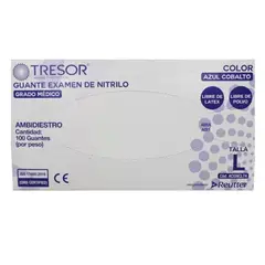 REUTTER - Guantes Nitrilo Cobalto Tresor - Talla L