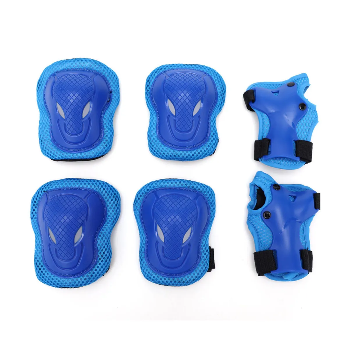 BABYLUNA - Kit Protección Niños Bicicleta Patinaje Antigolpes Celeste