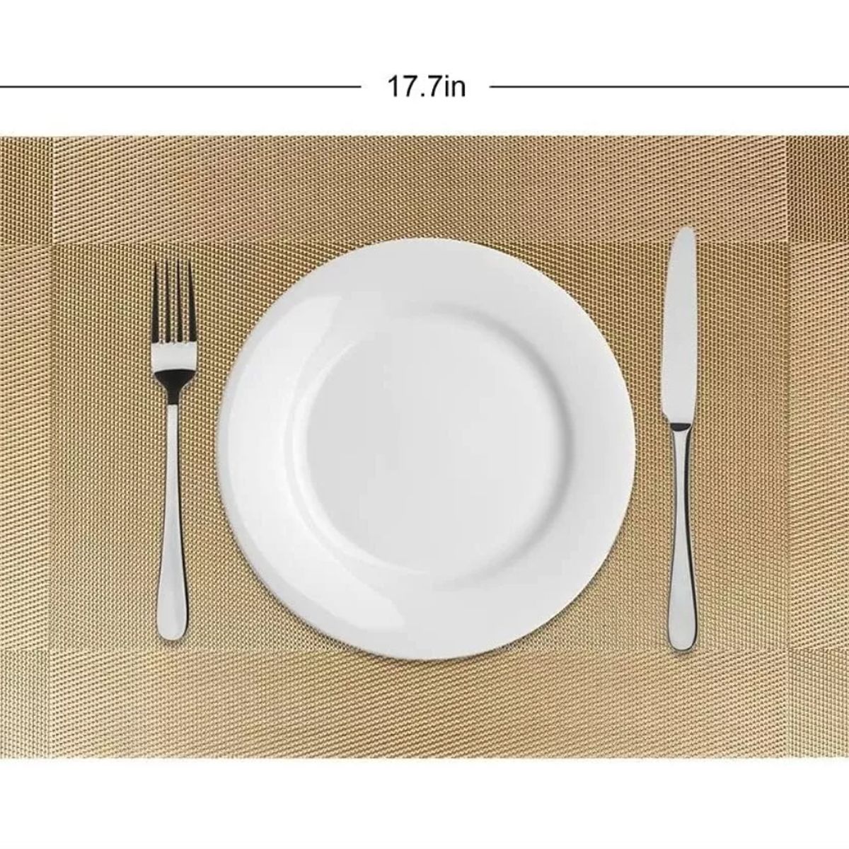 GENERICO - Set 6 Individual De Mesa Impermeable Ecocuero Warrior Café