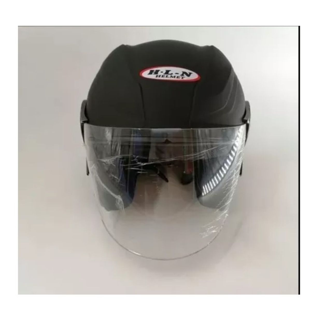 GENERICO - Casco De Moto Abierto Negro Mate