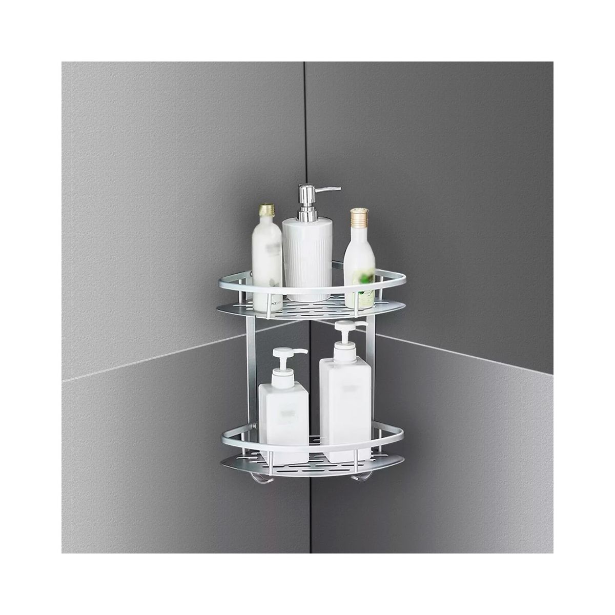 GENERICO - Organizador Para Ducha Estante Esquinero 2 Niveles Multiuso