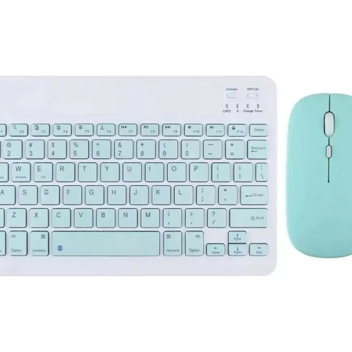 GENERICO - Teclado Con Mouse Para iPad Tablet Tv Verde Menta.