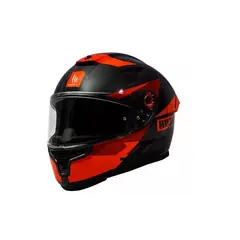 GENERICO - Casco De Moto  Quo B5 Rojo Brillo + Regalo Talla M