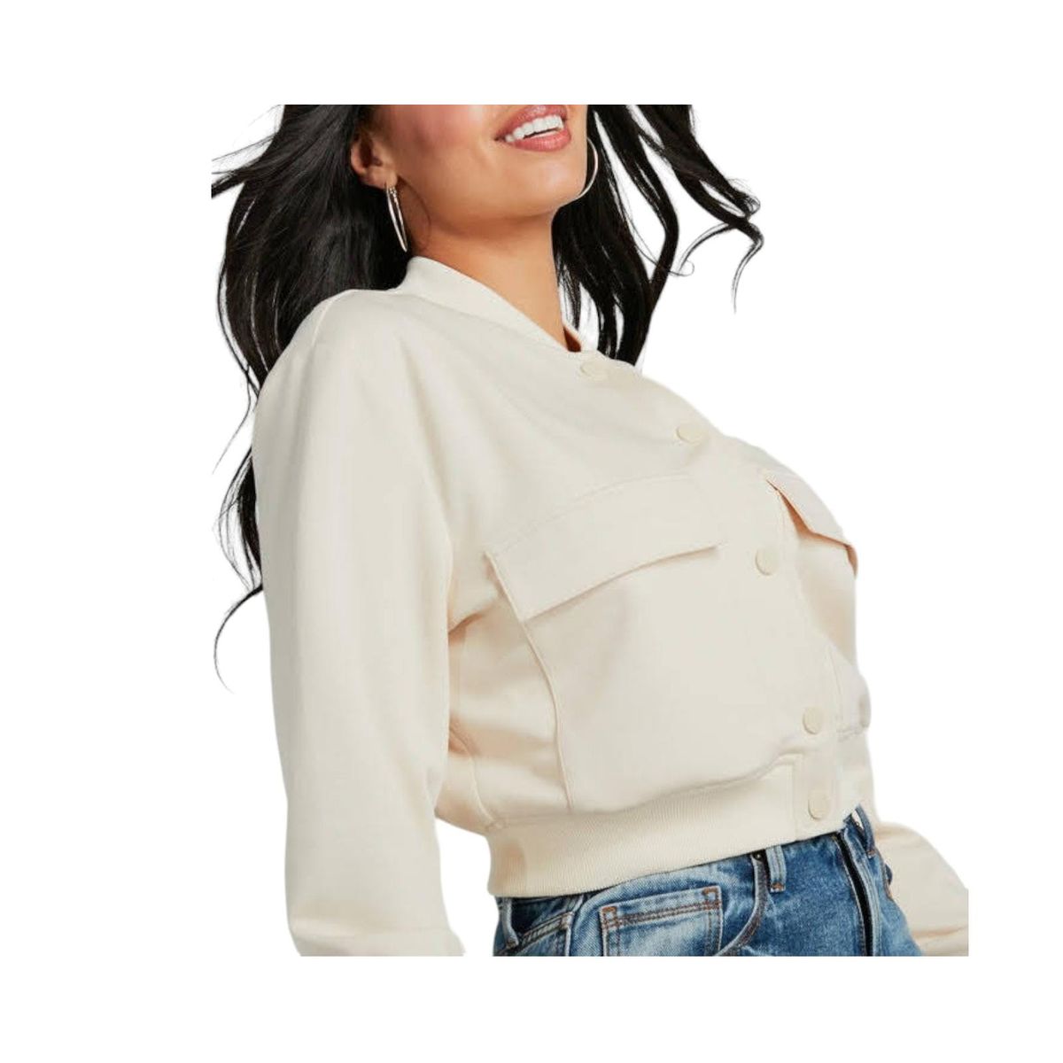 LUNA - Chaqueta Bomber Juvenil Broche Luna