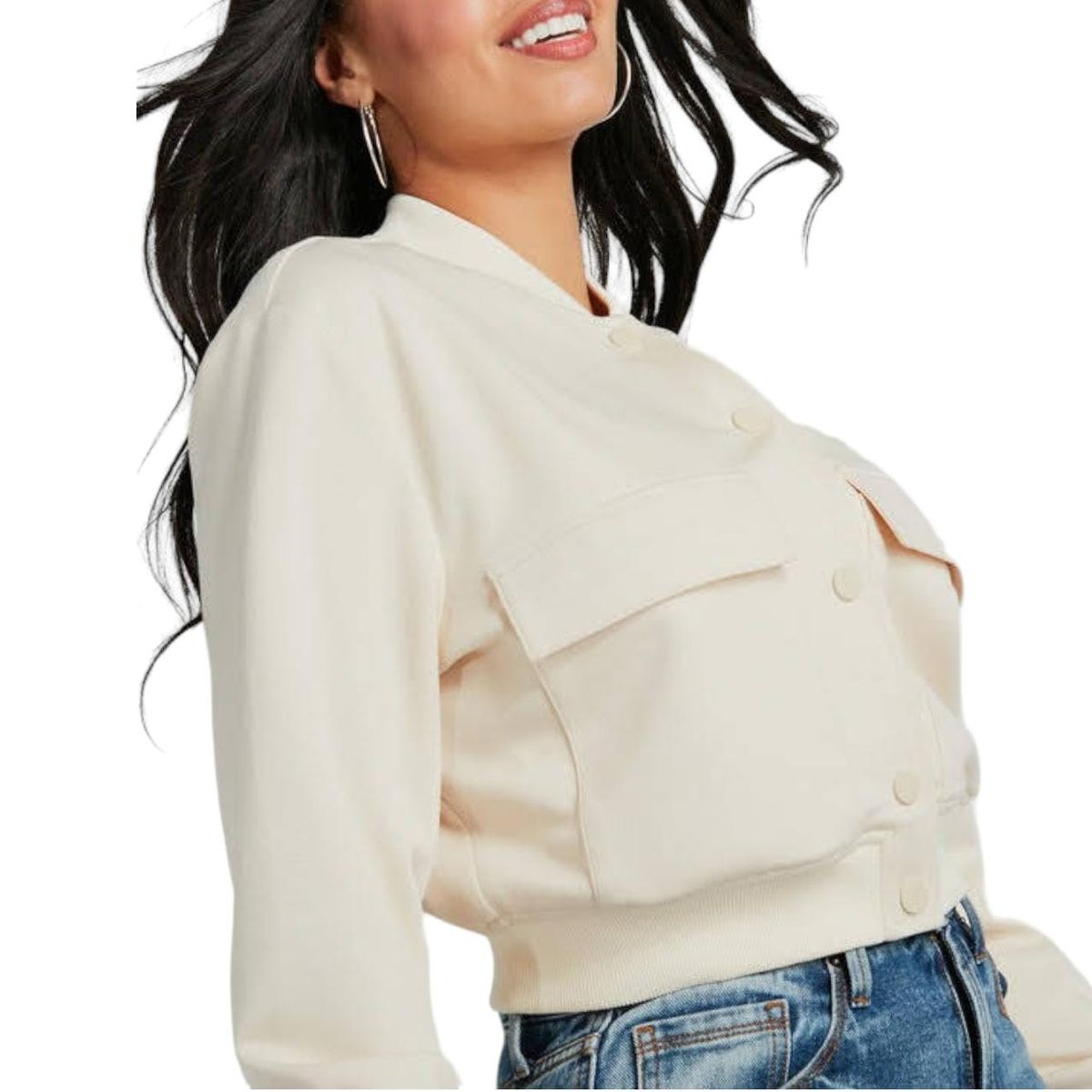 LUNA - Chaqueta Bomber Juvenil Broche Luna