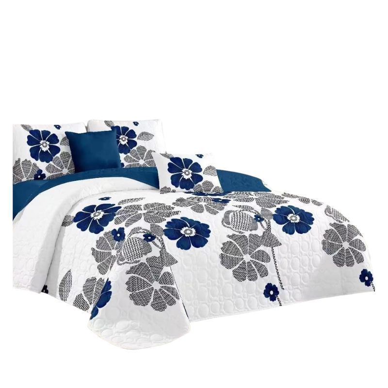 GENERICO - Cubrecama Quilt De Verano 2 Plazas Diseños Estampados Floral