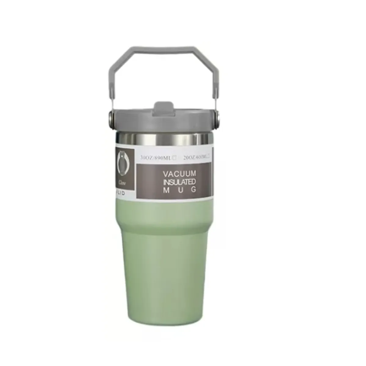 ESHOPANGIE - Mug Vaso Termo Mug Para Cafe Agua 600ml Inoxidable Verde