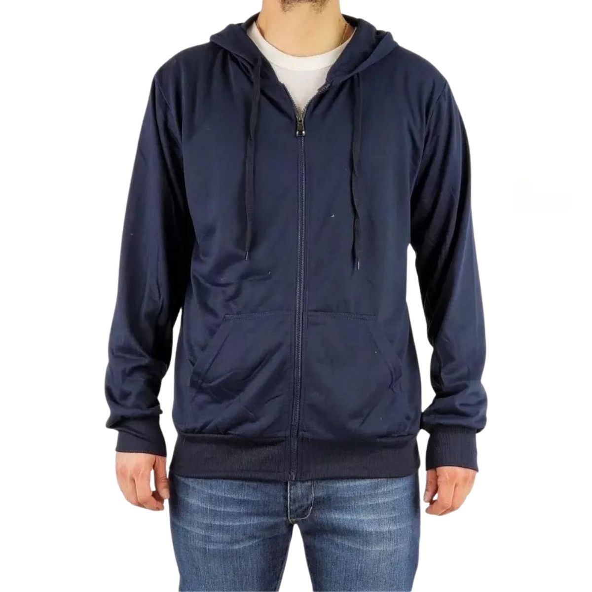 LOOK SHOP - Polerón Canguro Hombre Colores Forro Polar Capucha 807