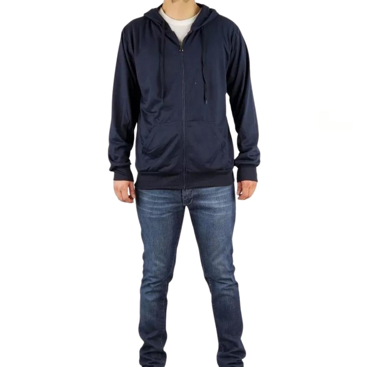 LOOK SHOP - Polerón Canguro Hombre Colores Forro Polar Capucha 807