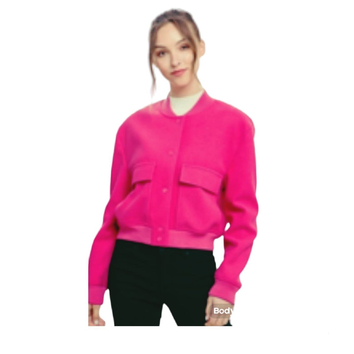 LUNA - Chaqueta Bomber Juvenil Broche Luna