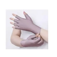 GENERICO - 1 Par De Guantes De Protección Uv Sin Dedos Para Manicure
