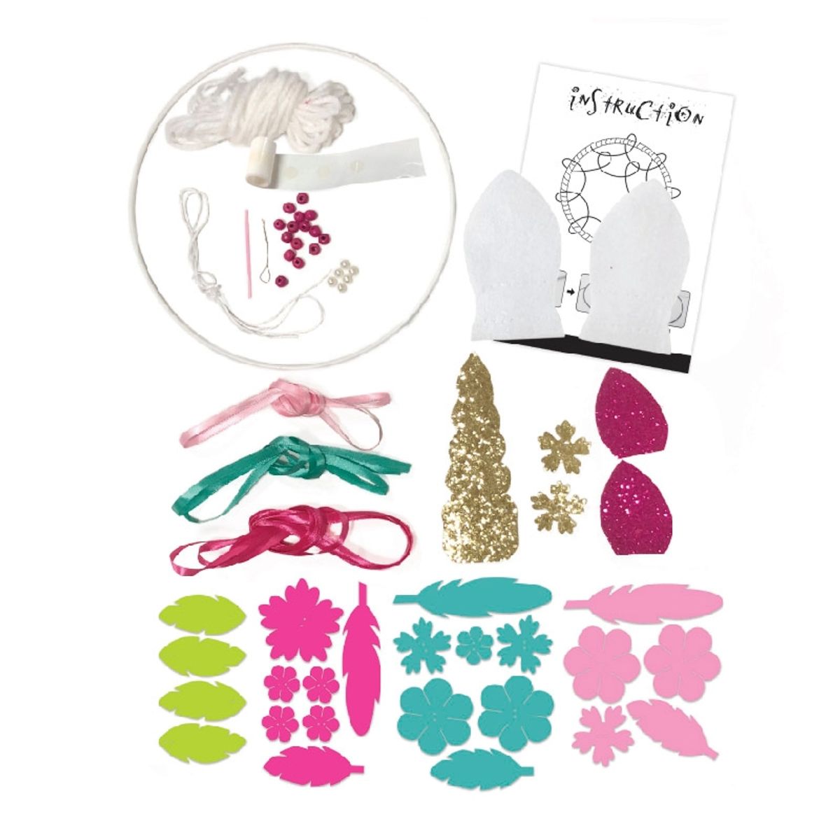 SEW STAR - Kit manualidades construye un atrapasueños Unicornio