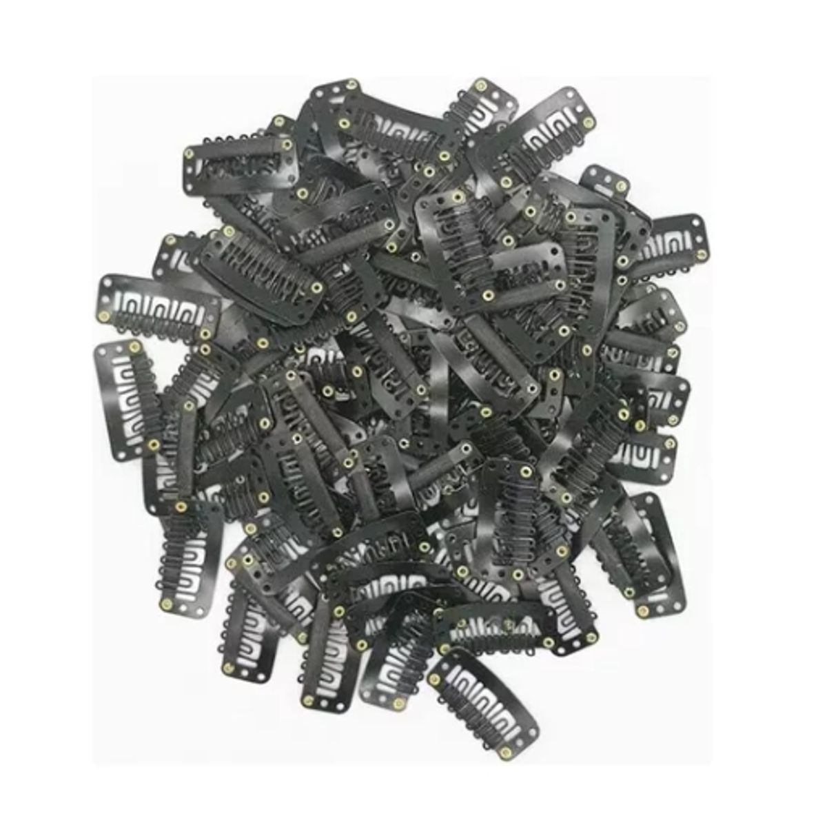 GENERICO - 30 Micropinza Para Extensiones De Pelo negro