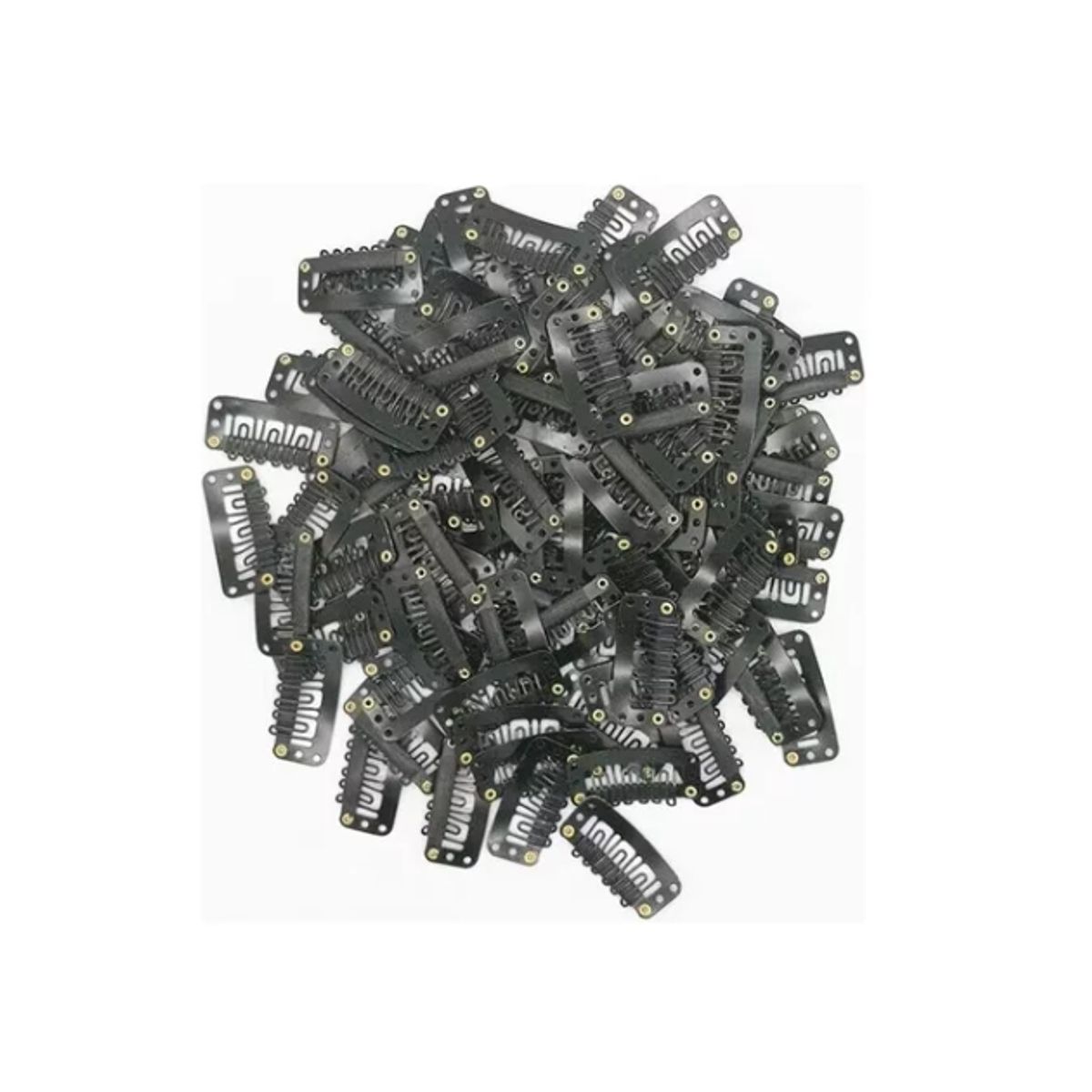 GENERICO - 30 Micropinza Para Extensiones De Pelo negro