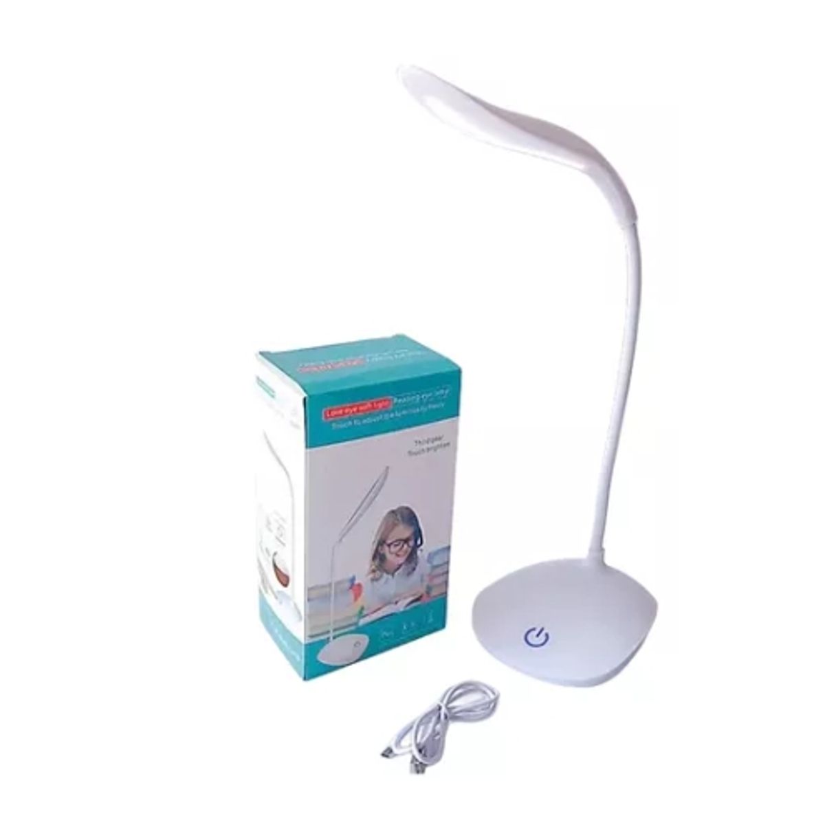 GENERICO - Mini Lámpara De Escritorio Portátil De 16 Led Con Usb Blanco