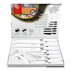 GENERICO - Set Cuchillos 7 Pcs Juegos Cuchillos Cuchillo Asado Cocina
