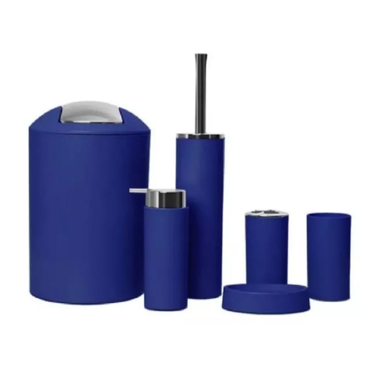 GENERICO - Set Accesorios Baño 6un Color azul