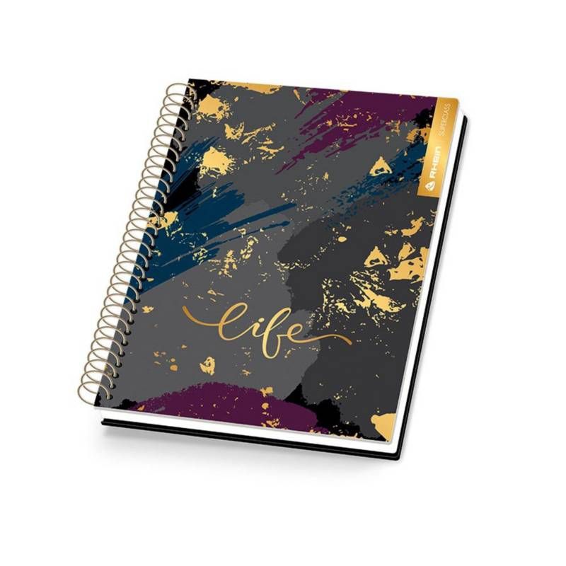 RHEIN - Pack 5 Cuadernos Gold Style Rhein Medio Oficio 150 Hojas