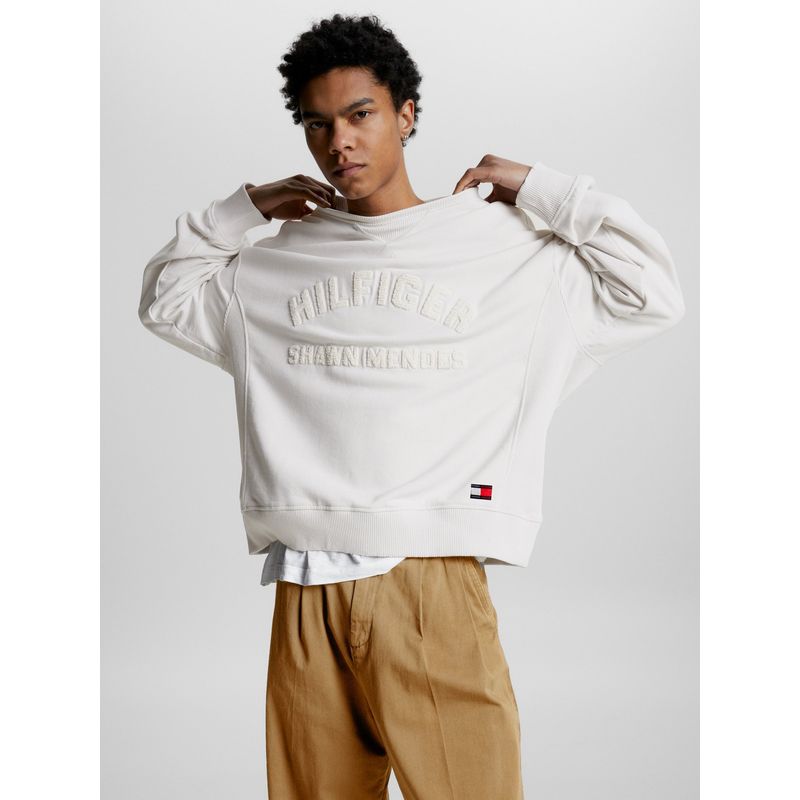TOMMY HILFIGER - POLERÓN CON LOGO TOMMY HILFIGER X SHAWN MENDES BLANCO TOMMY HILFIGER