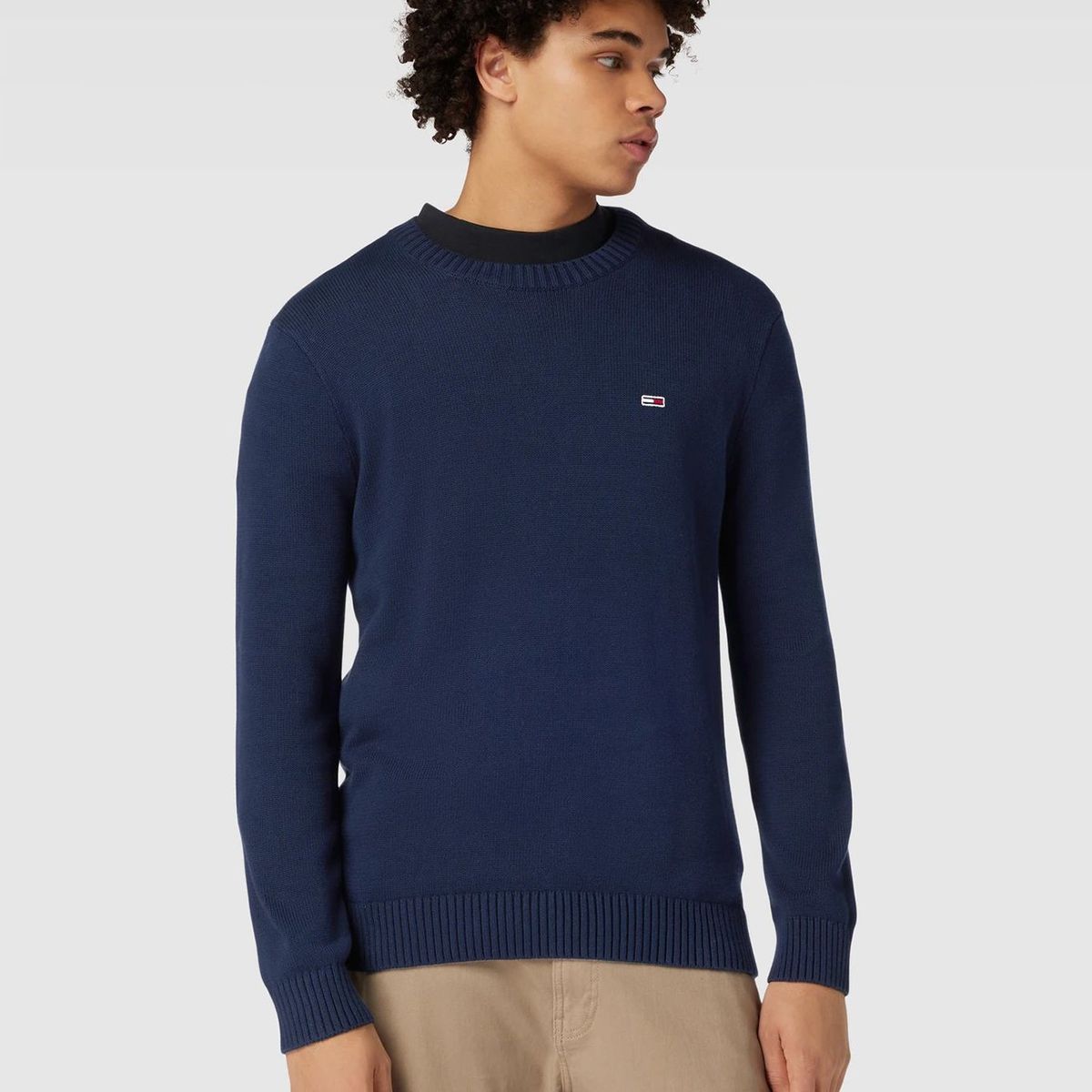 TOMMY HILFIGER - SWEATER ESSENTIAL SLIM FIT AZUL TOMMY JEANS