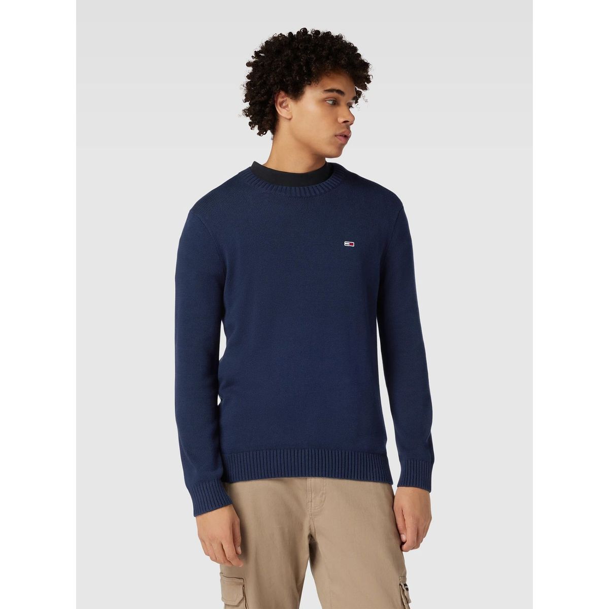 TOMMY HILFIGER - SWEATER ESSENTIAL SLIM FIT AZUL TOMMY JEANS