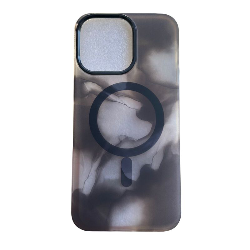 GENERICO - Carcasa para iPhone 15 Pro Acuarela - Negro