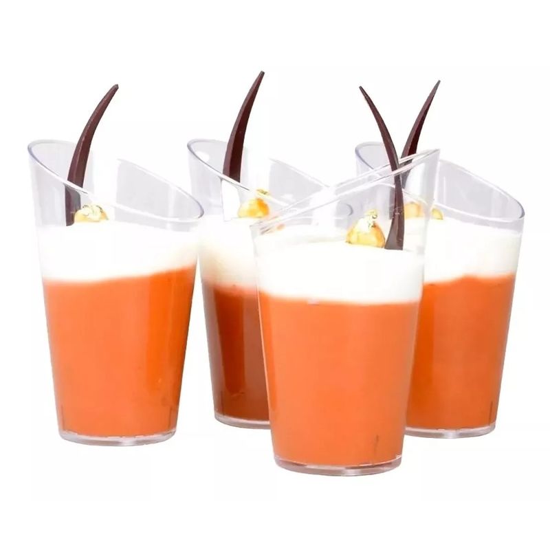 GENERICO - X100 Pocillo Desechable Pocillos Plásticos Para Postres 60ml